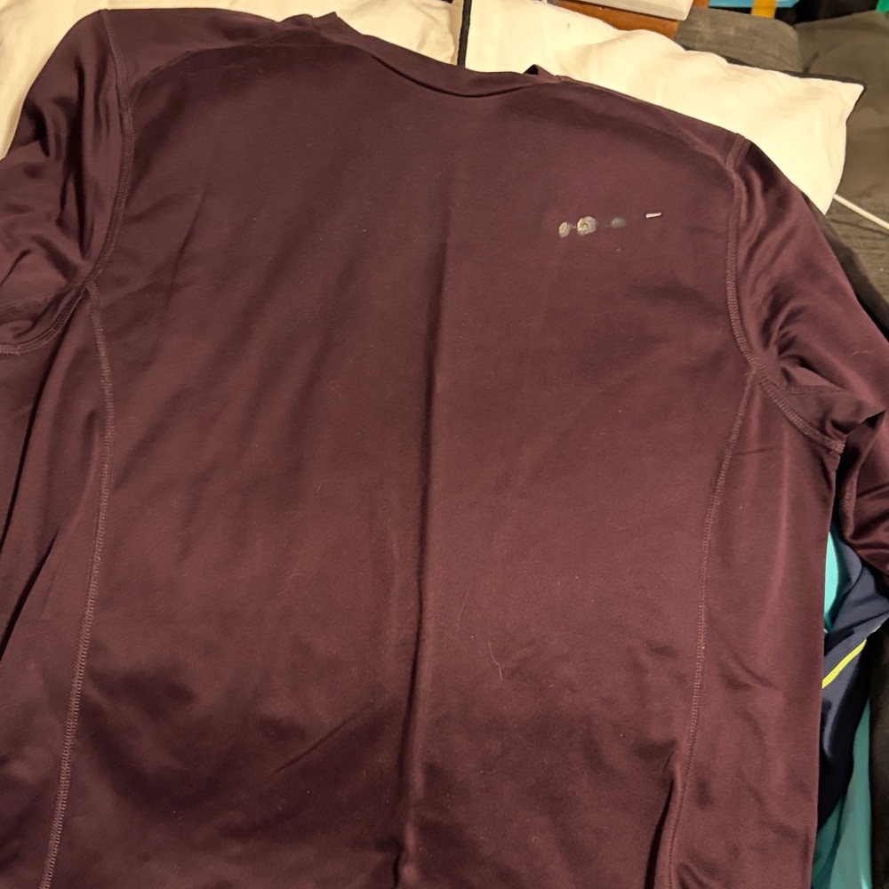 Men's Long-Sleeve Crew Shirt - Deep Plum